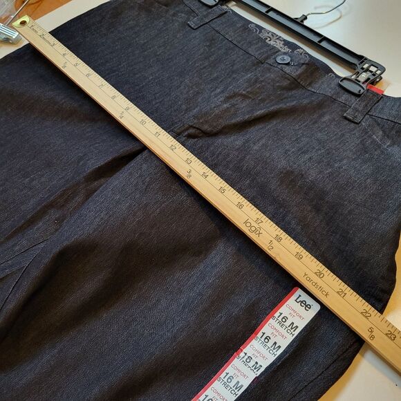 NEW LEE 16 stretch COMFORT FIT STRAIGHT LEG DENIM TROUSERS JEANS 1X NWT - Picture 7 of 9